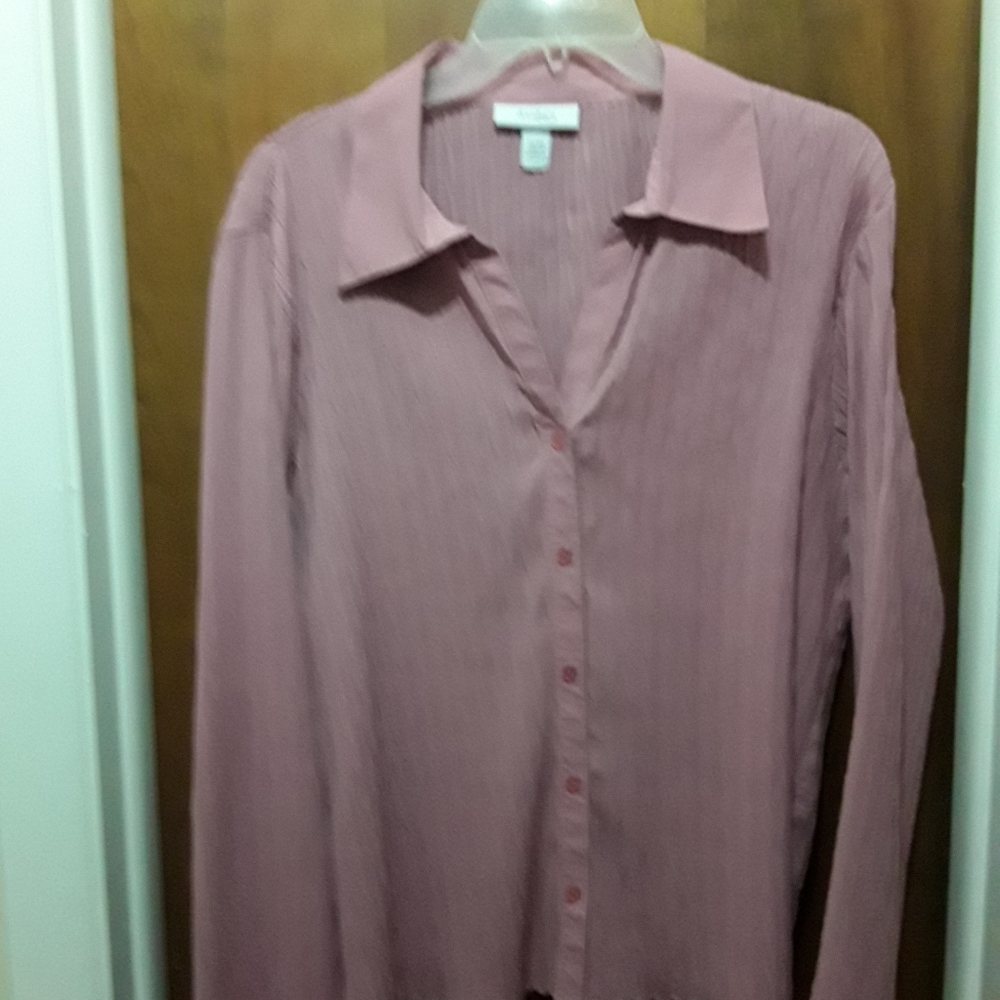 Dress Barn lilac blouse.